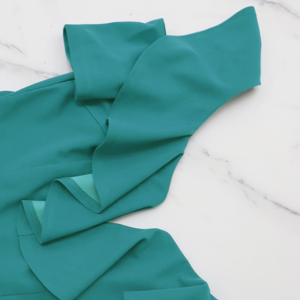 Women Ruffle Off Shoulder Jumpsuit 13