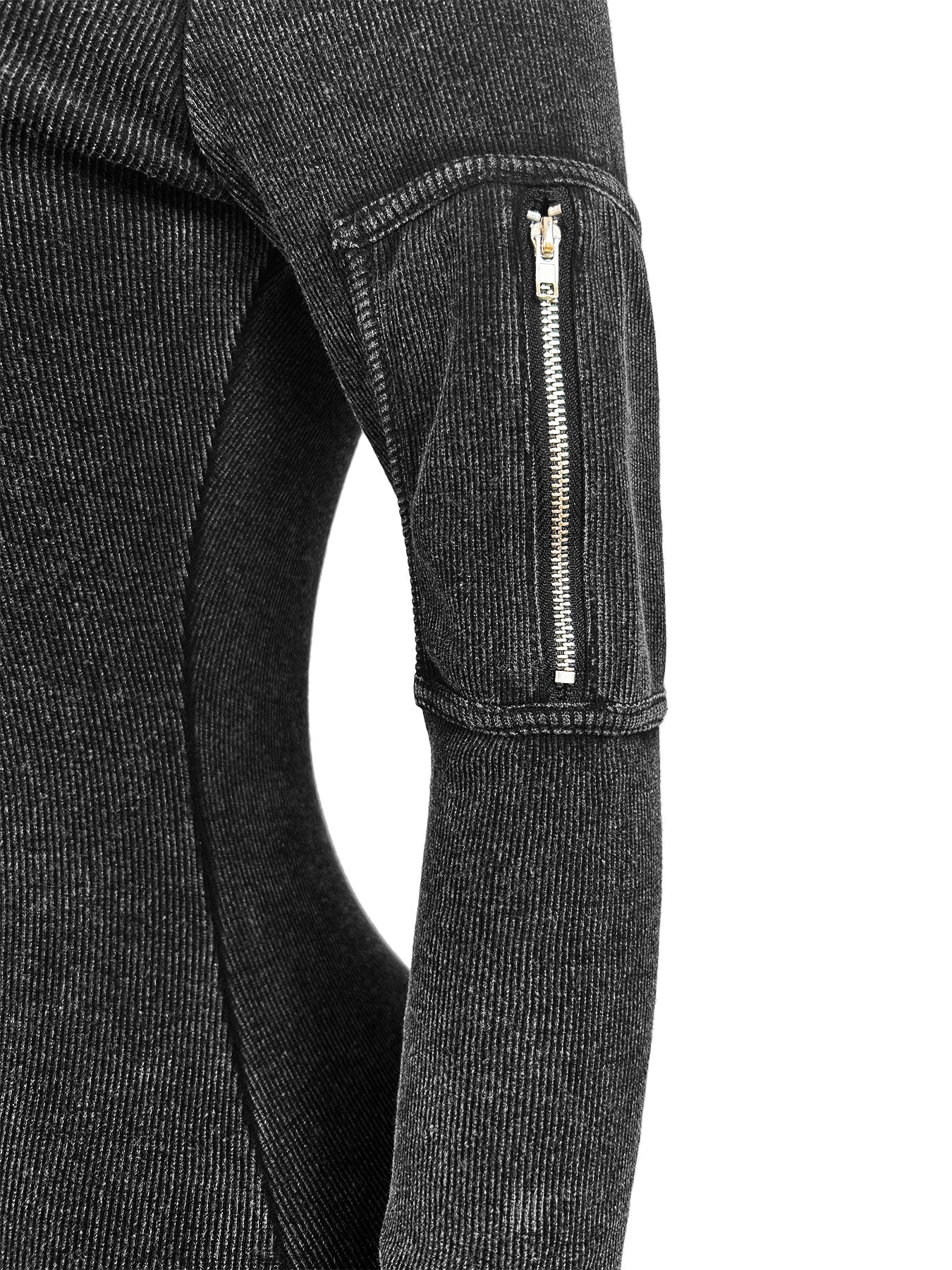 Women Casual Ribbed Pocket Single Sleeve Jumpsuit 16