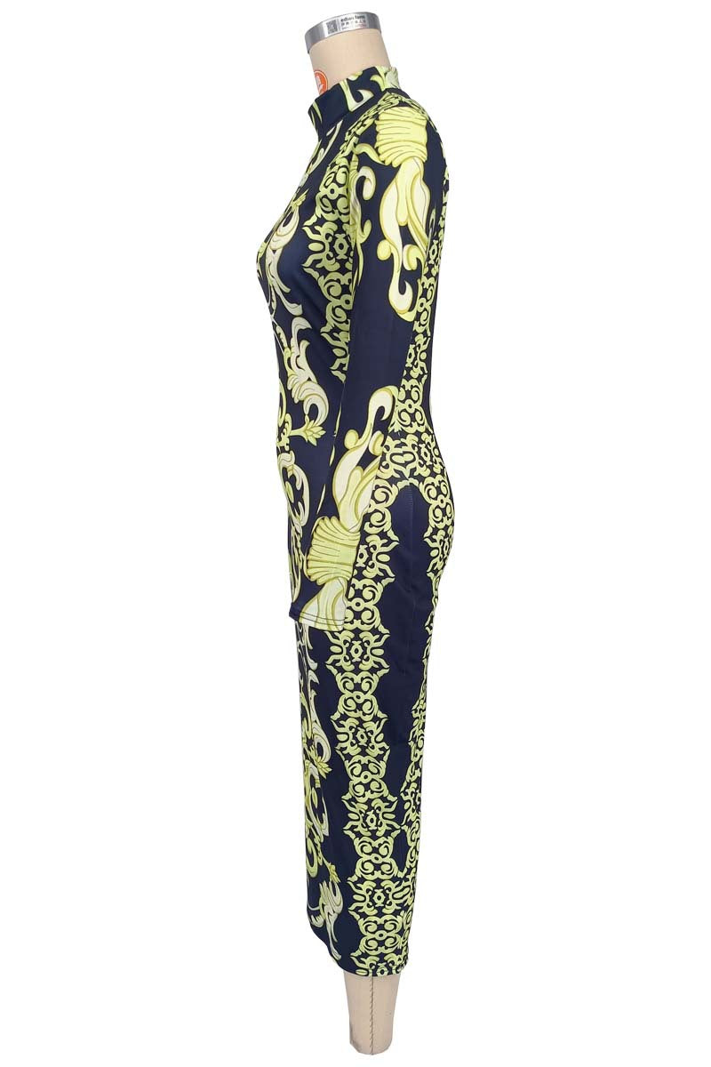 Women African Trend Long Sleeve Maxi Dress 6