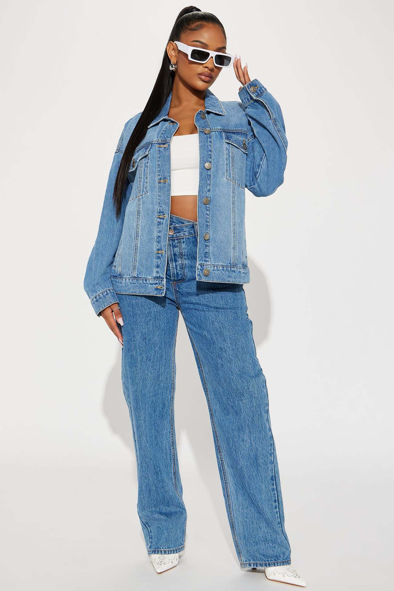 Women Loose Casual Denim Jacket 4