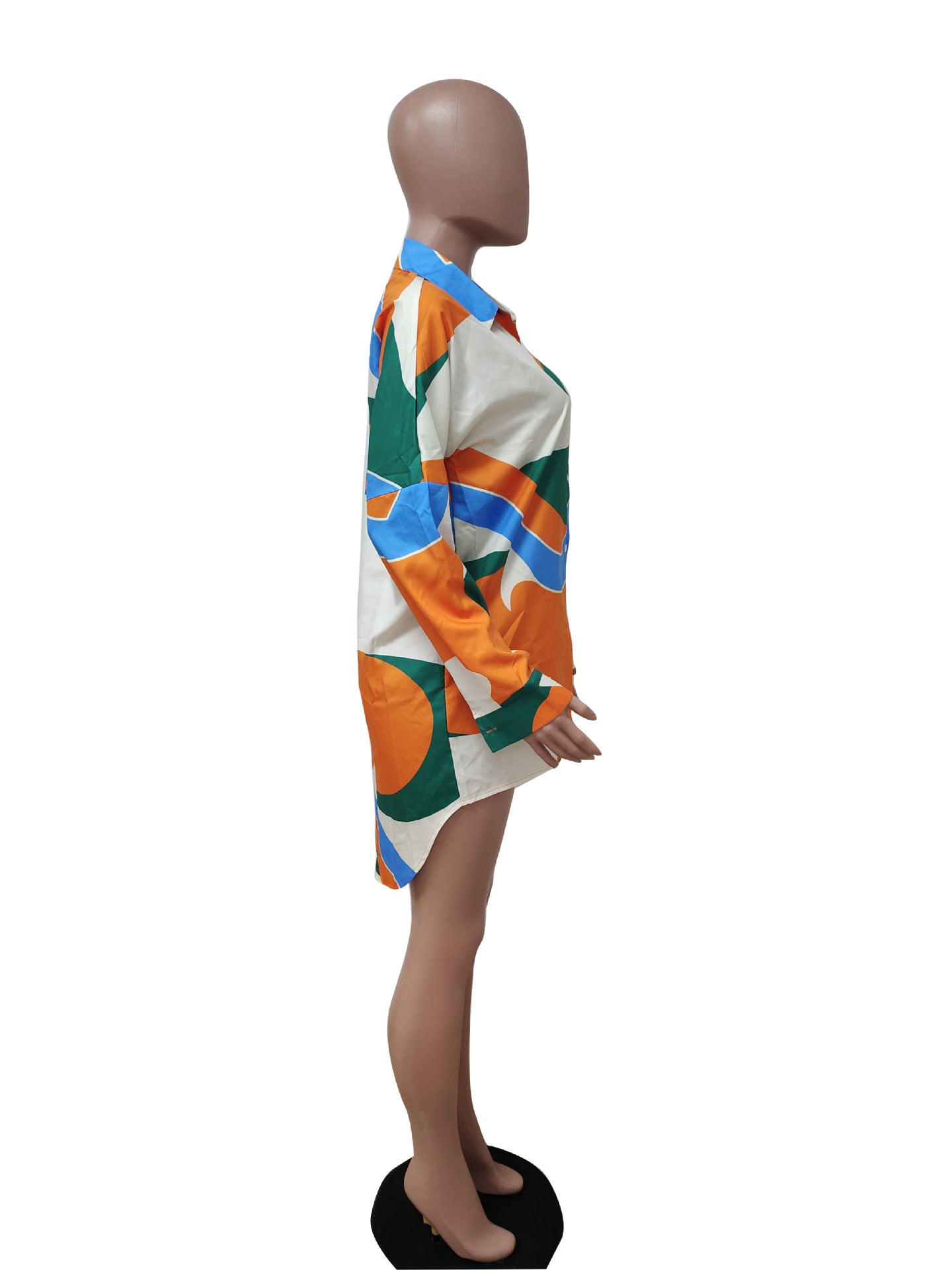 Women's Tie Dye Print Fashion Cardigan Dress 16