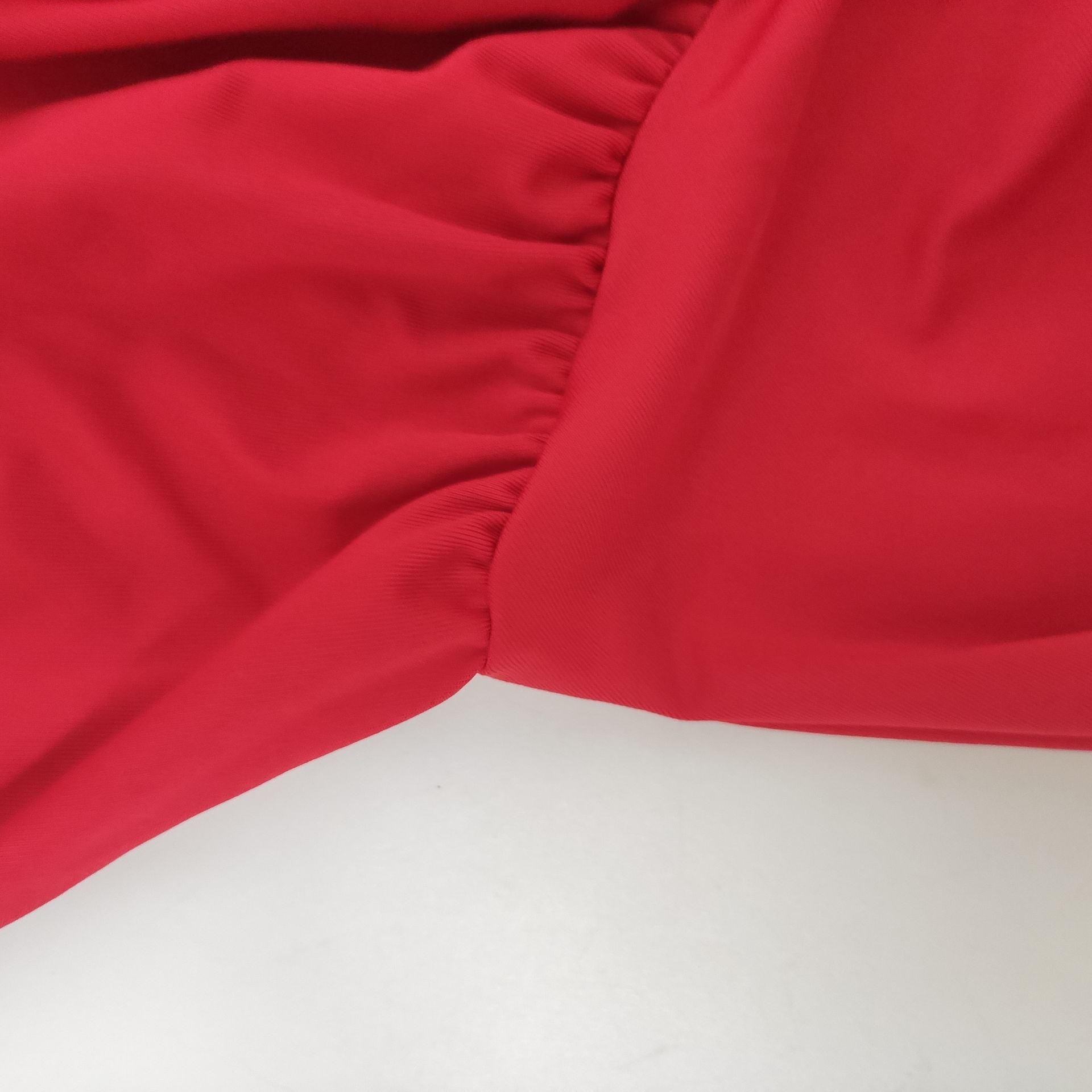 Sexy Fashion Solid Color Slash Shoulder Wrinkled Women's Dress 36