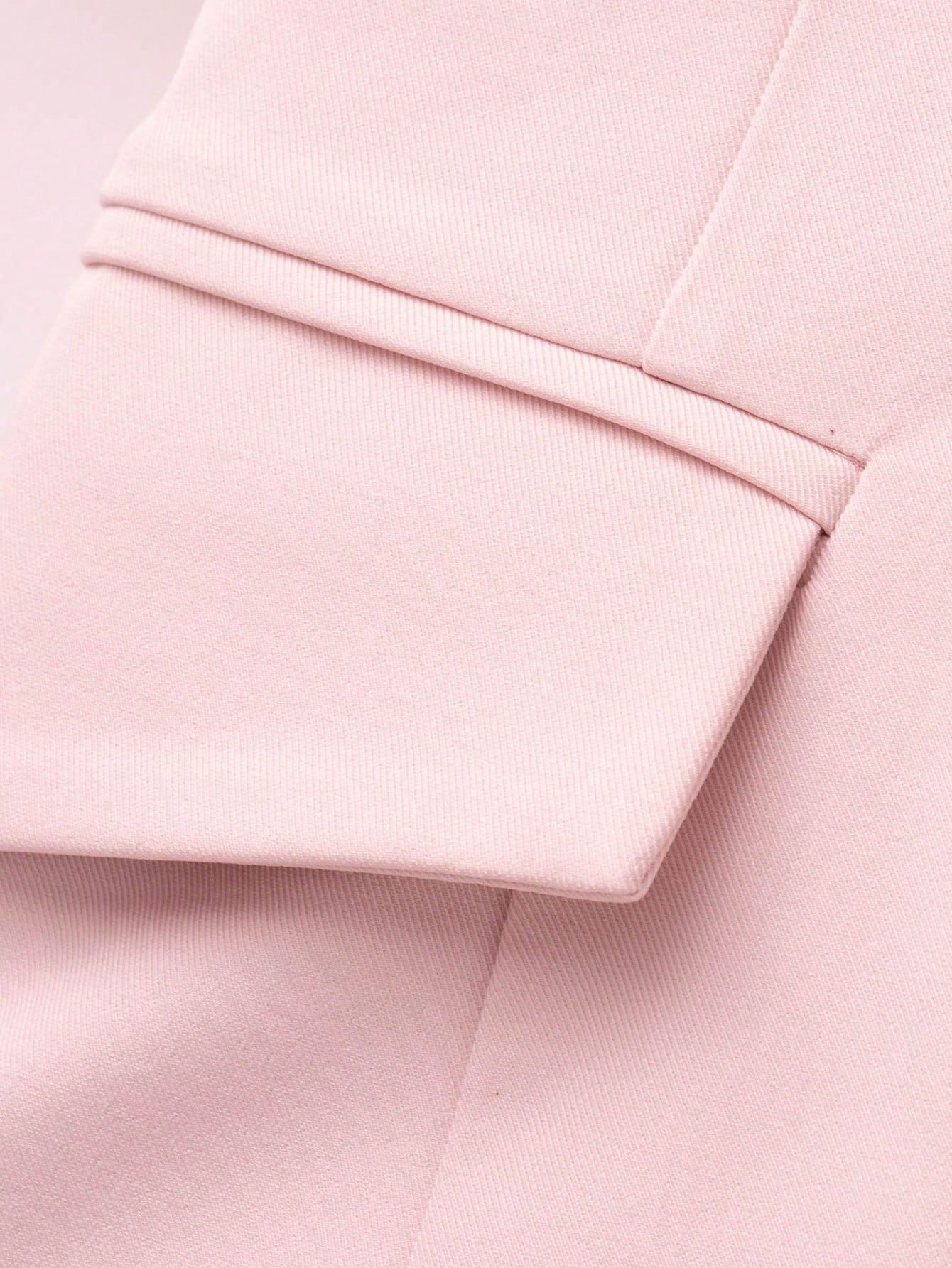 Women Solid Single-breasted Multi-button Turndown Collar Elegant Blazer 14