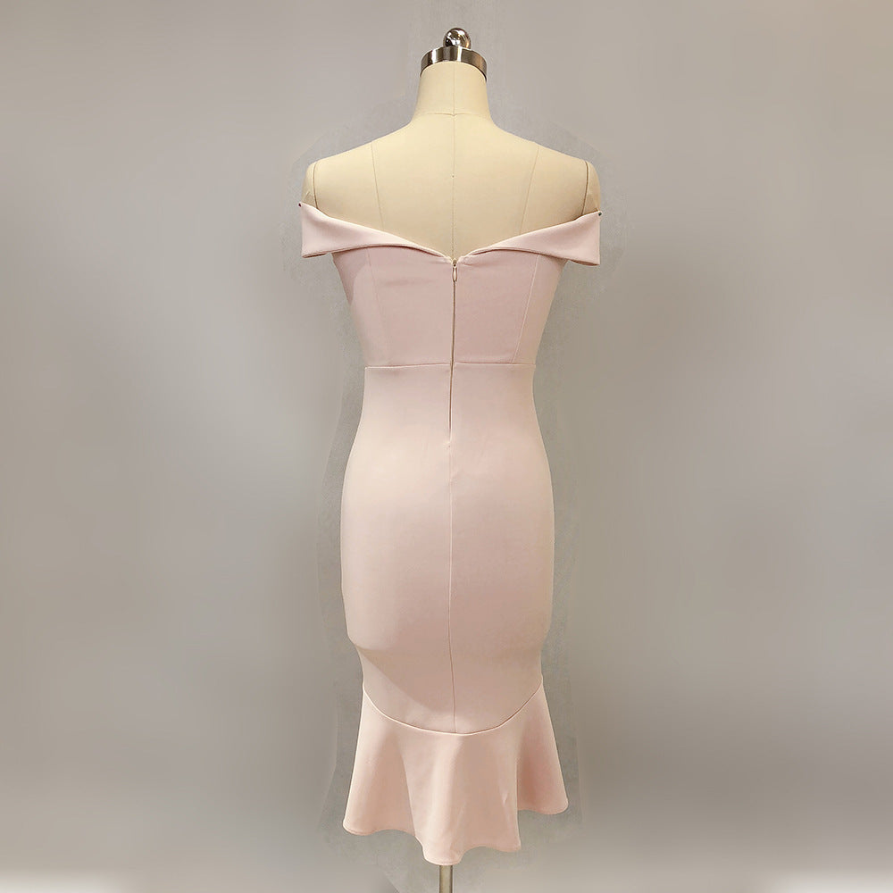 Women Spring Off Shoulder Mermaid Wedding Dress 21