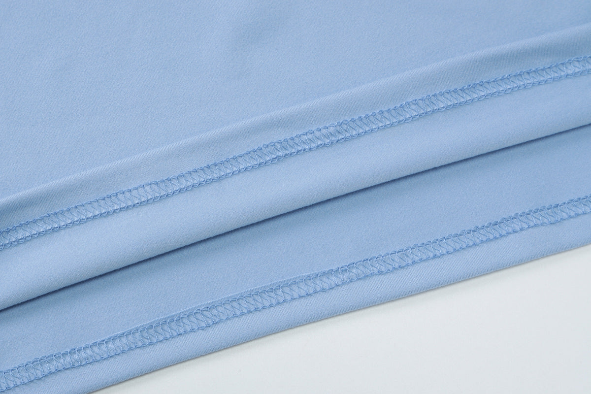 Women Autumn Long Sleeve Cape Strapless Sexy Strapless Top and Bodycon Dress Two-Piece Set 14