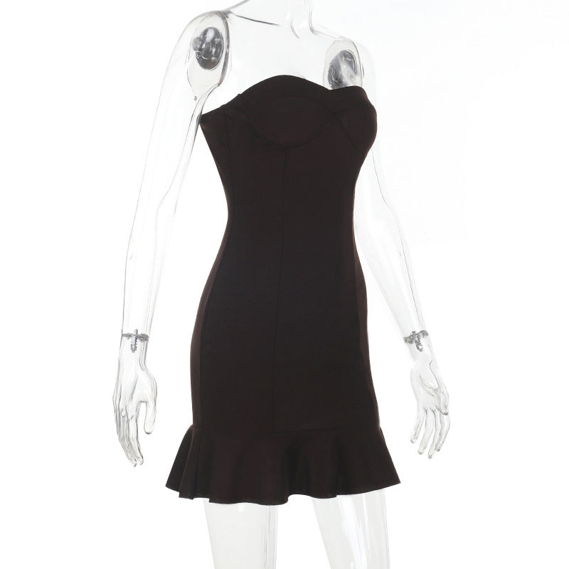 Summer Ruffle Strapless Mini Dress 6