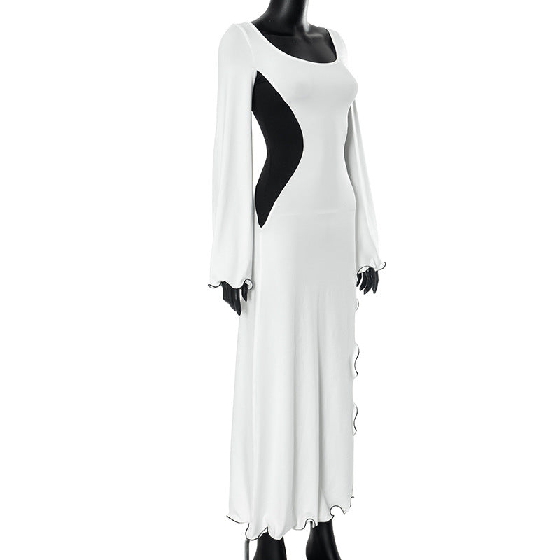 Women Autumn Slit Long Dress 7