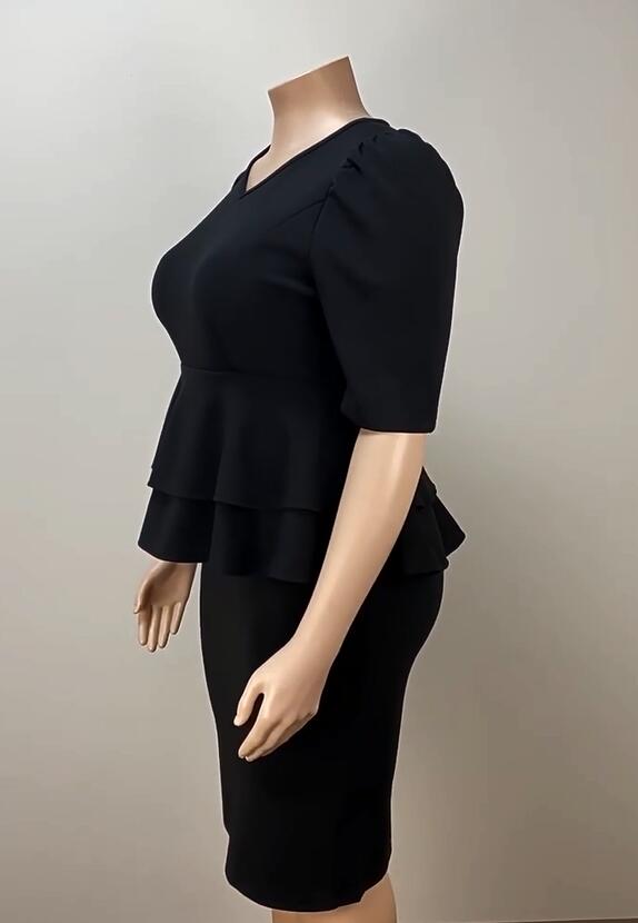 Plus Size Women Elegant Dress 11