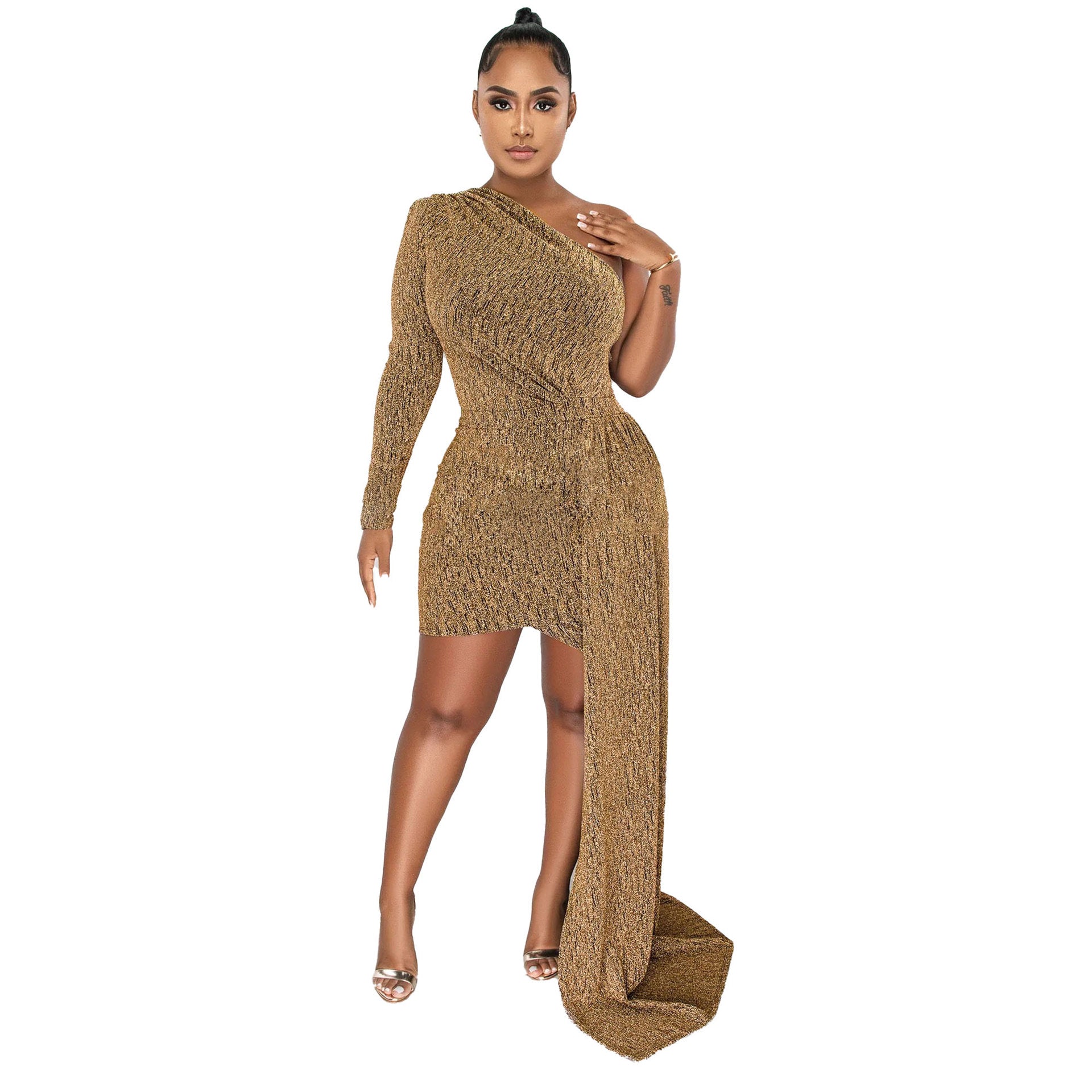 Sexy Slim Fit Solid Dress