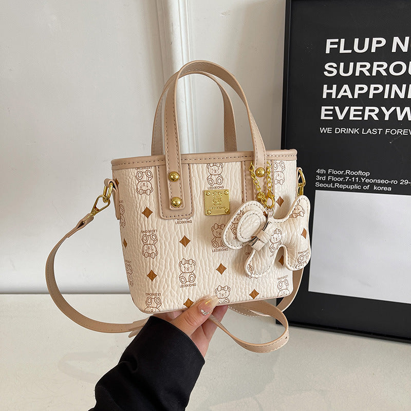 Women Popular Handbags Single Shoulder Bag Printed Bucket Bag Crossbody Bag 3