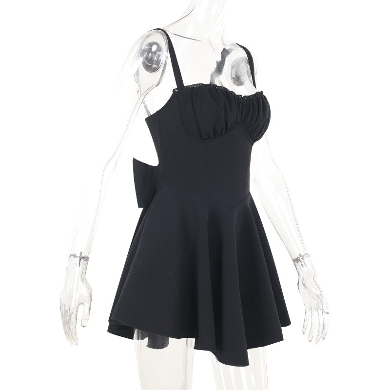 Women Sexy Bow Strap Bodycon Dress 9