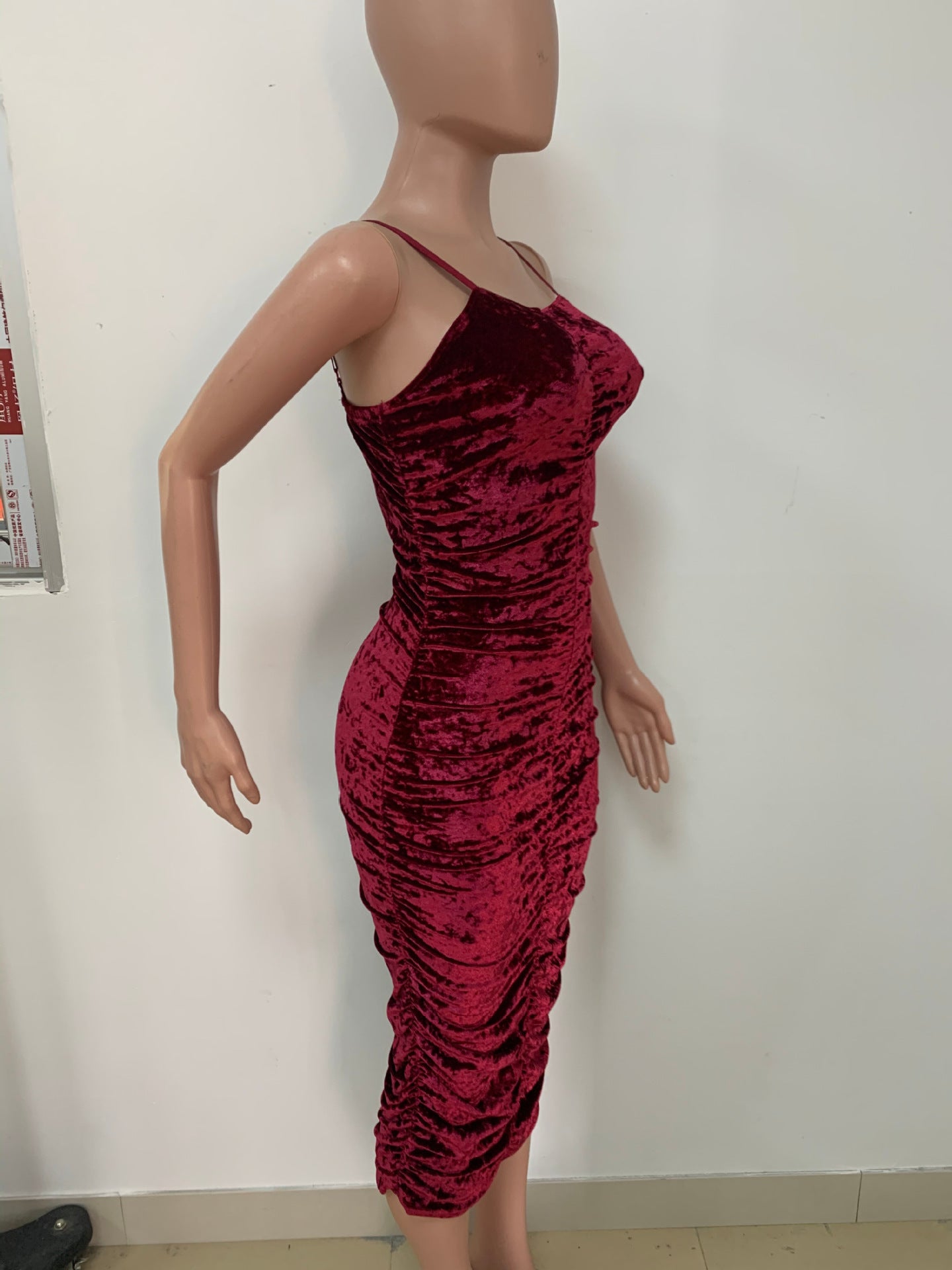 Summer Chic Strap Ruffle Bodycon Dress 9