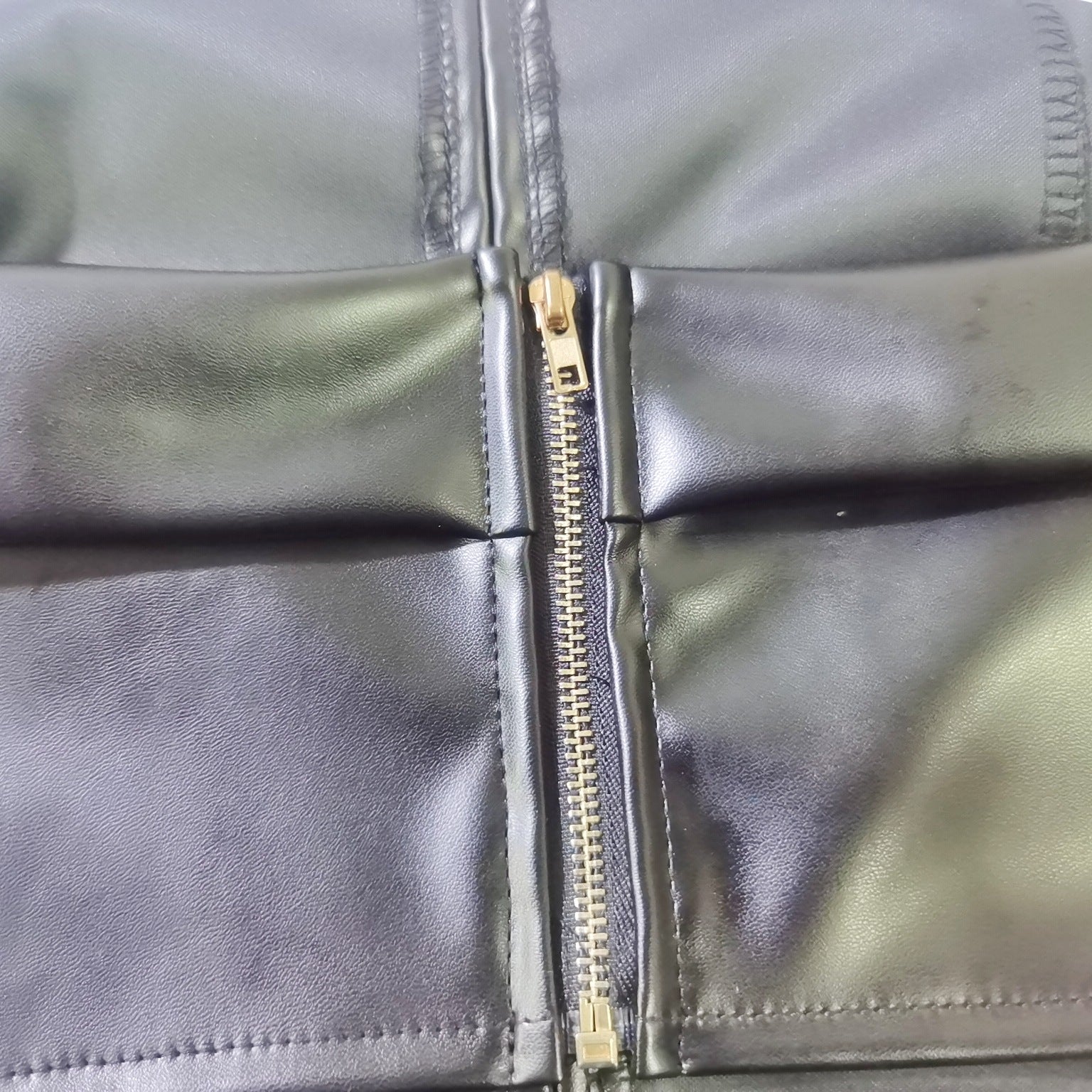 Women's Summer Strapless Low Back Crop Sexy Top Bodycon Slit Skirt Set 16