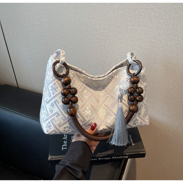 Women retro summer embroidered handbag 6