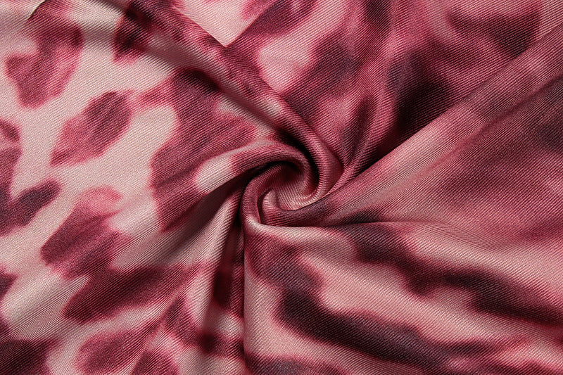 Summer Sexy Slash Shoulder Print Top & Slit Skirt Set 16