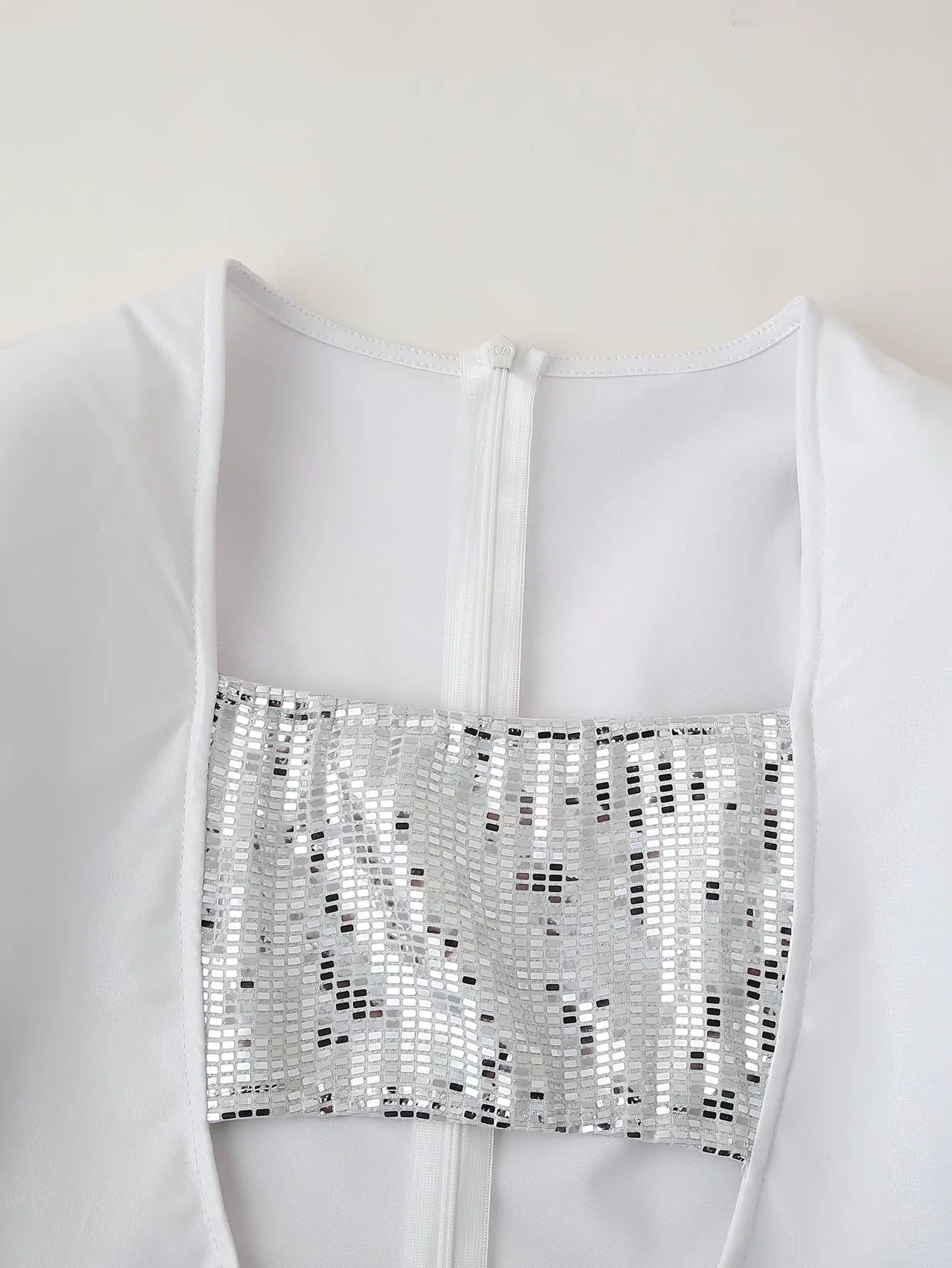 Women's Sexy Sequined Hollow Slim Waist Bodycon Party Dress 10