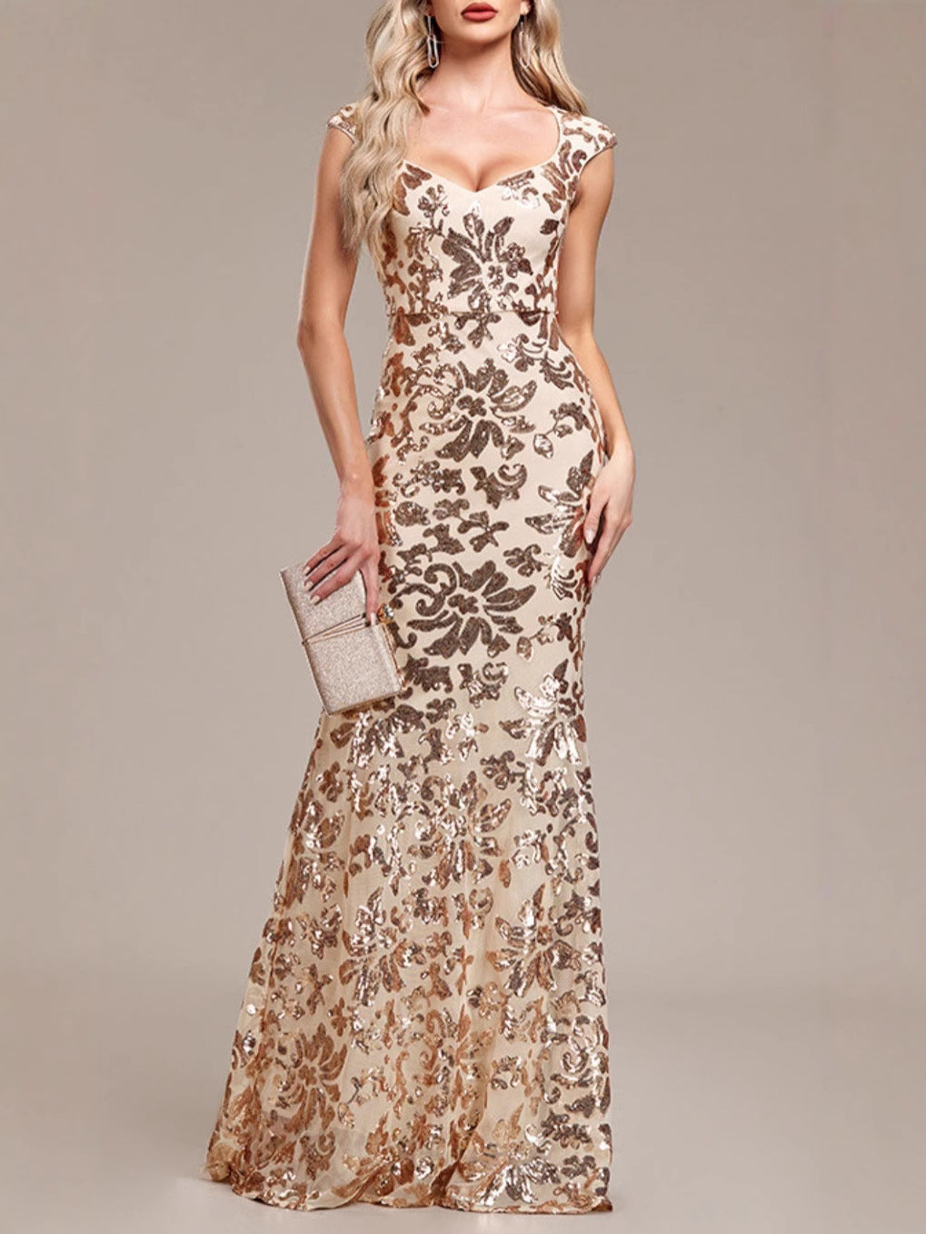 Fashion Sexy Sleeveless Low Back Party Gown 6