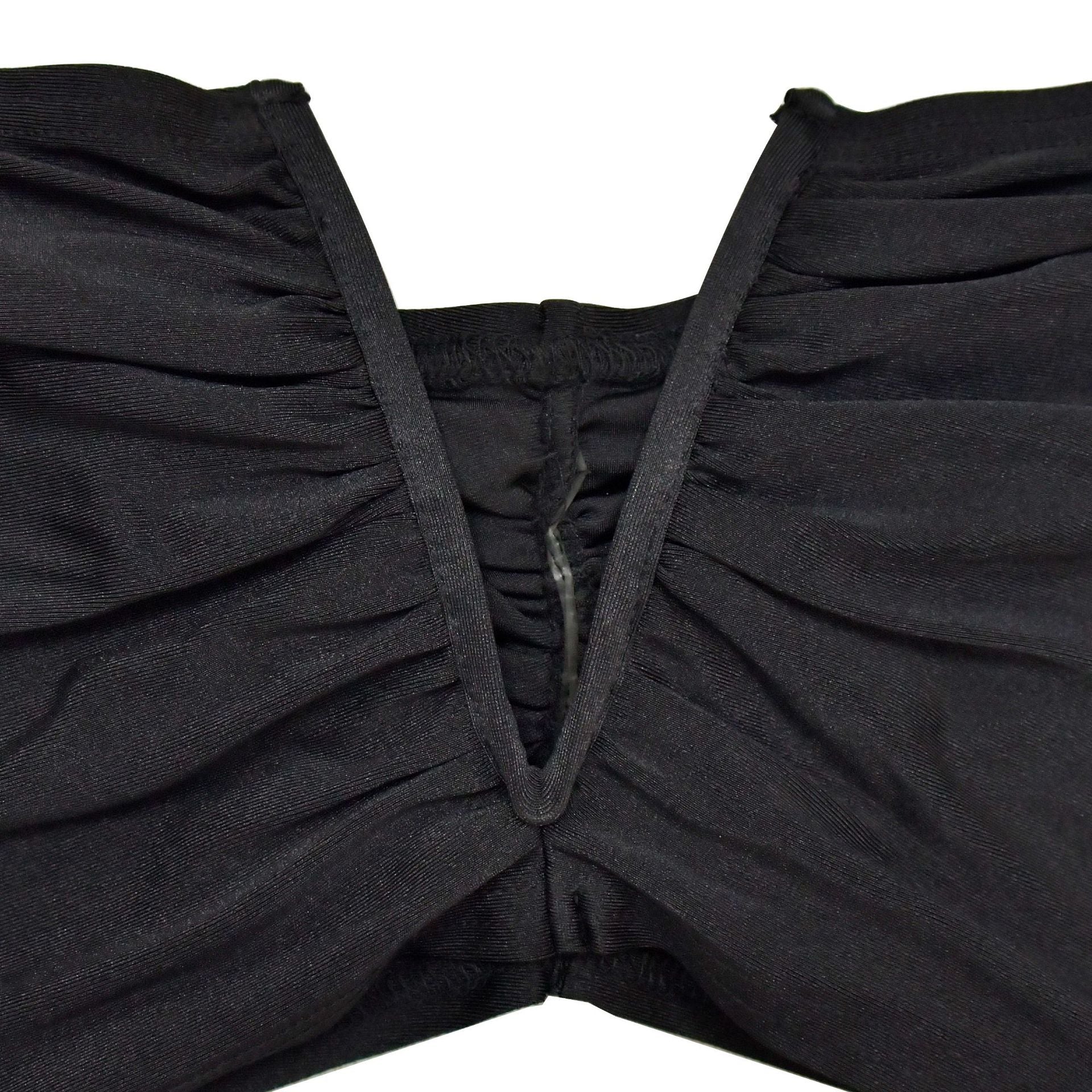 Fashion Women's Solid Color Sexy Off Shoulder Crop Top Pleated Skirt Two Piece Set 15