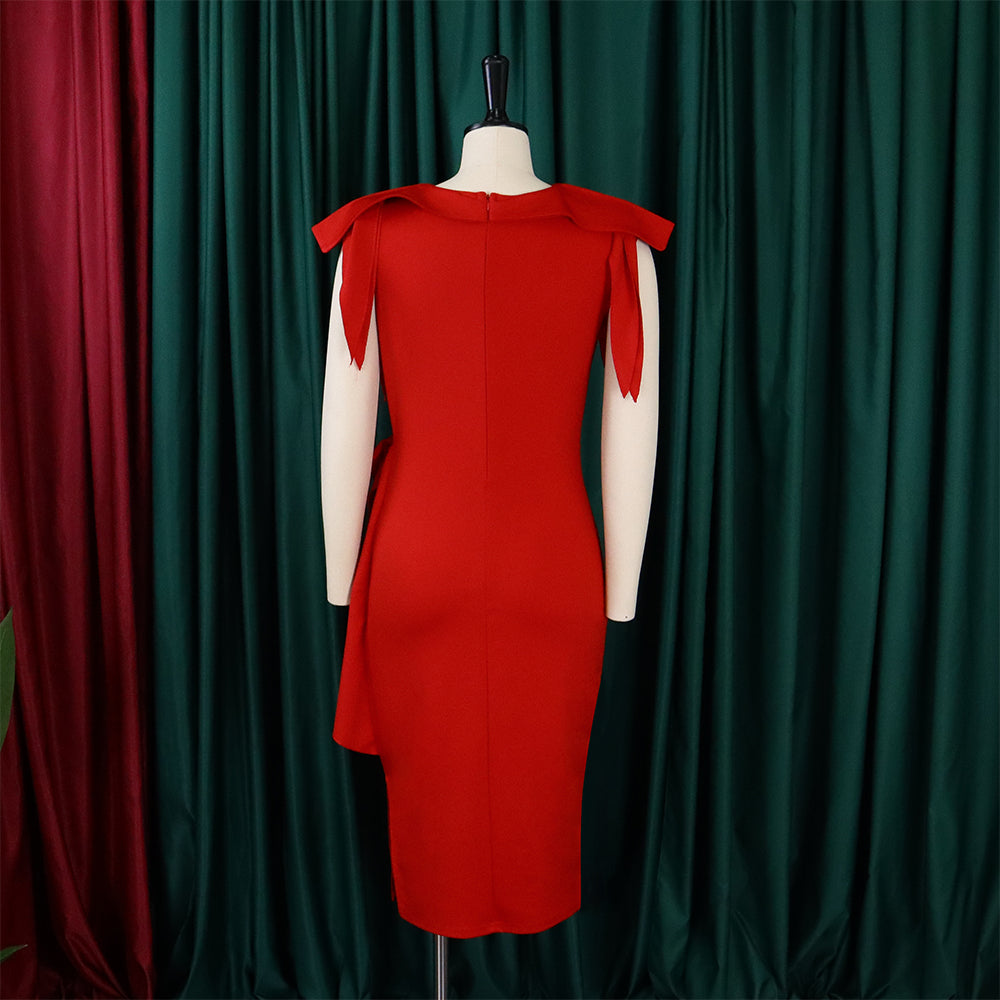 Women Summer Elegant Sleeveless Ruffles Dress 15