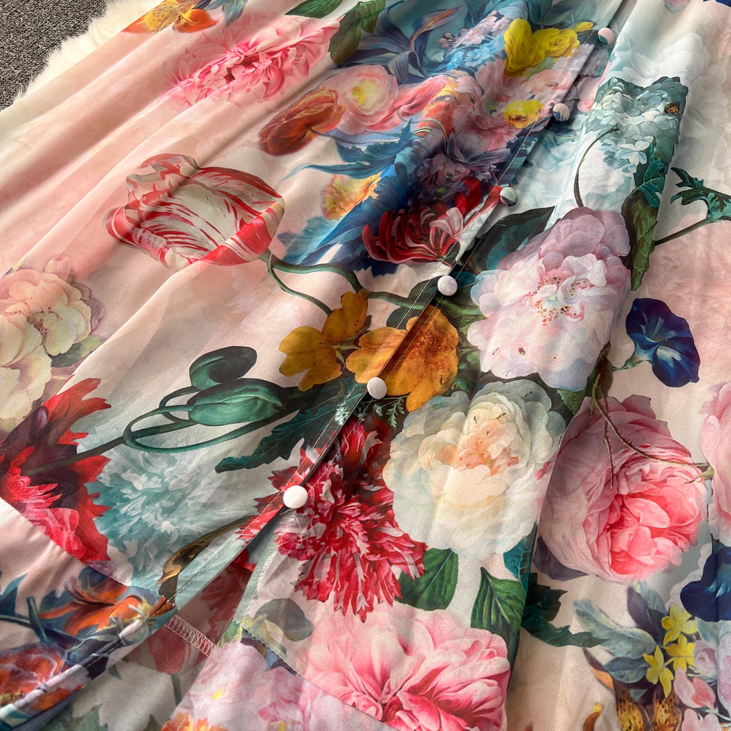 Women Holidays Sexy V Neckchiffon Ruffle Dress 15