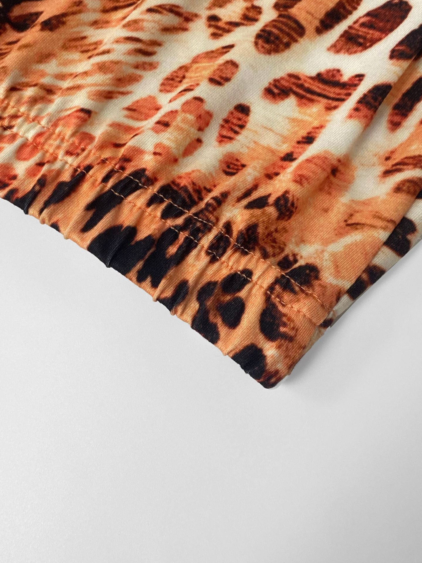 Women's Plus Size Fashion Leopard Print Slim Pants 7