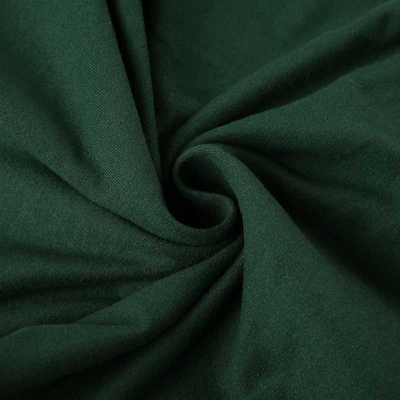 Women Summer American Sports Casual Digital Stripe Contrast Dress 21