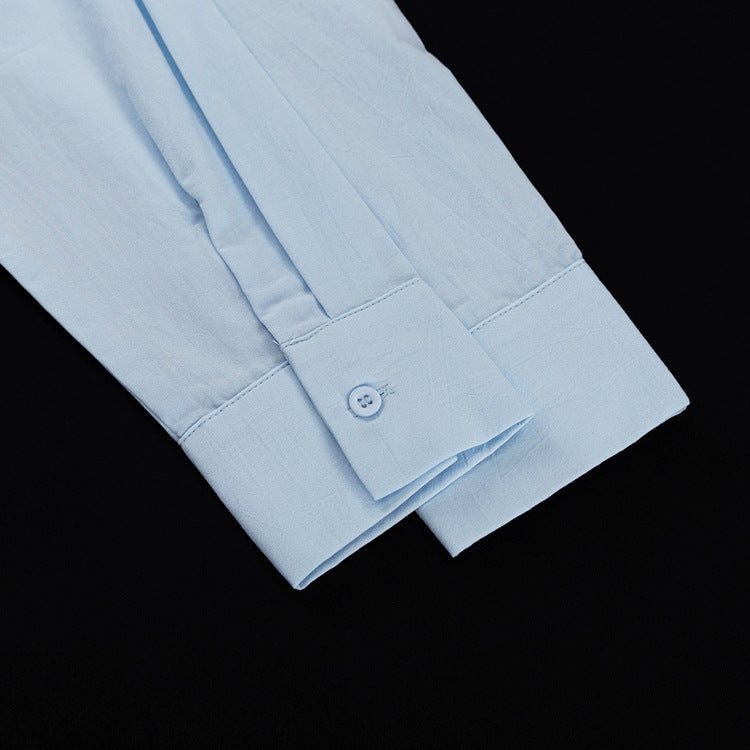 Women's Long Sleeve Shirt Skirt Two-Piece Set 11