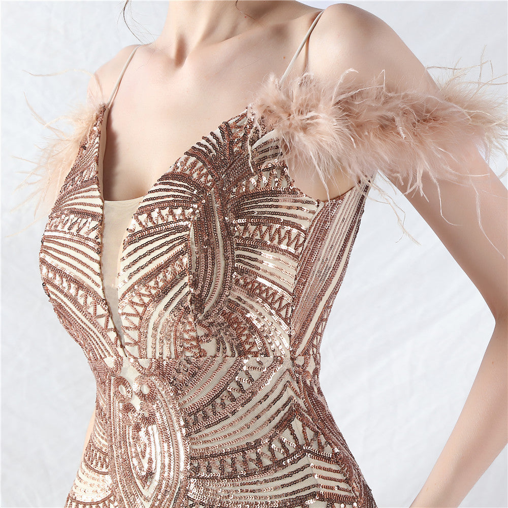 Elegant Luxury Sequins Evening Dress 34