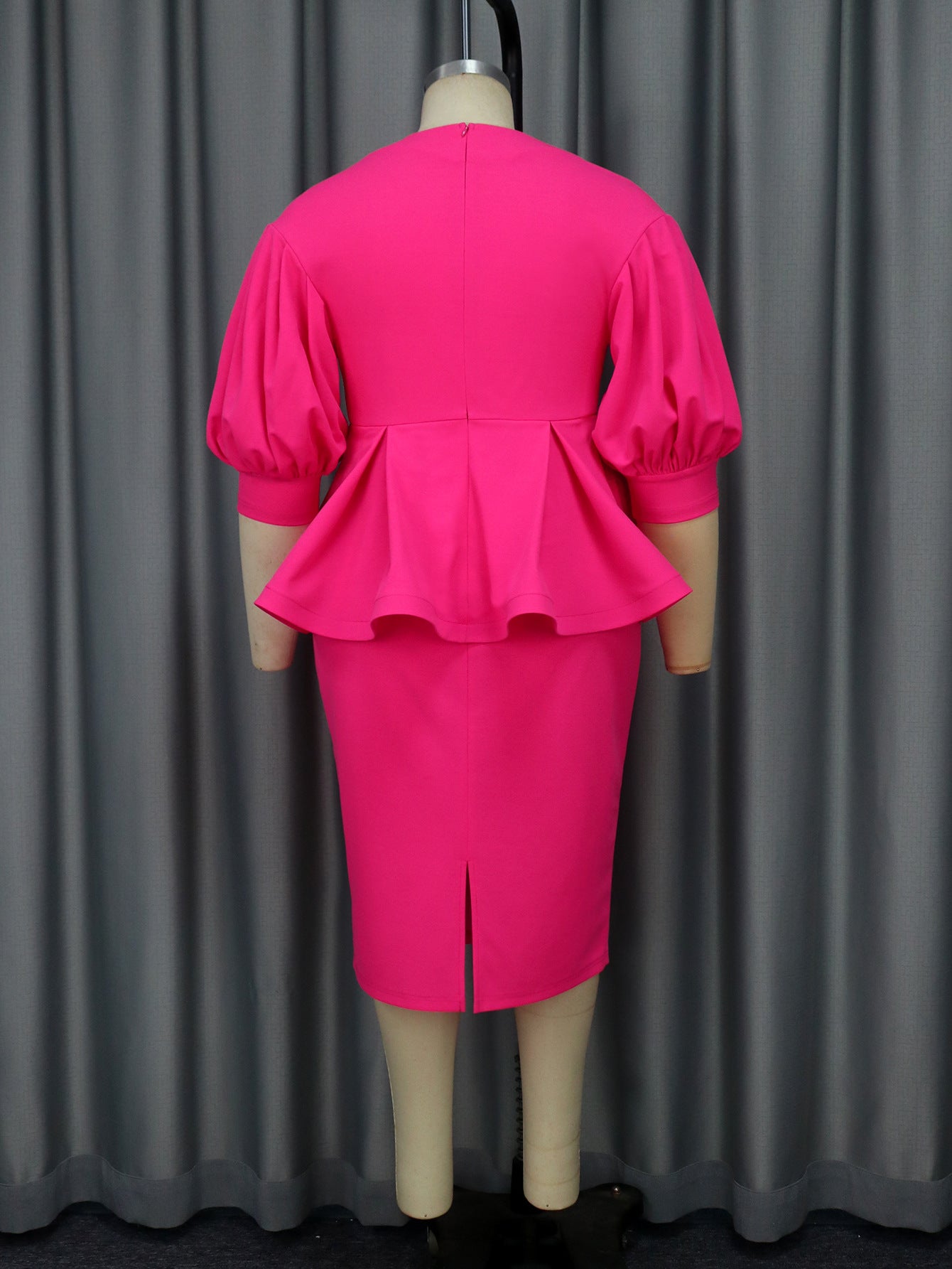 Women V-neck Lantern Sleeve Embroidered Dress 7