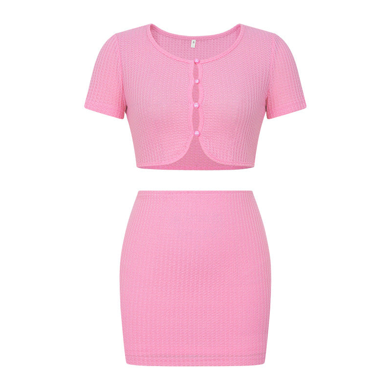 Fashion Sexy Top Bodycon Skirt Casual Two-Piece Set 6