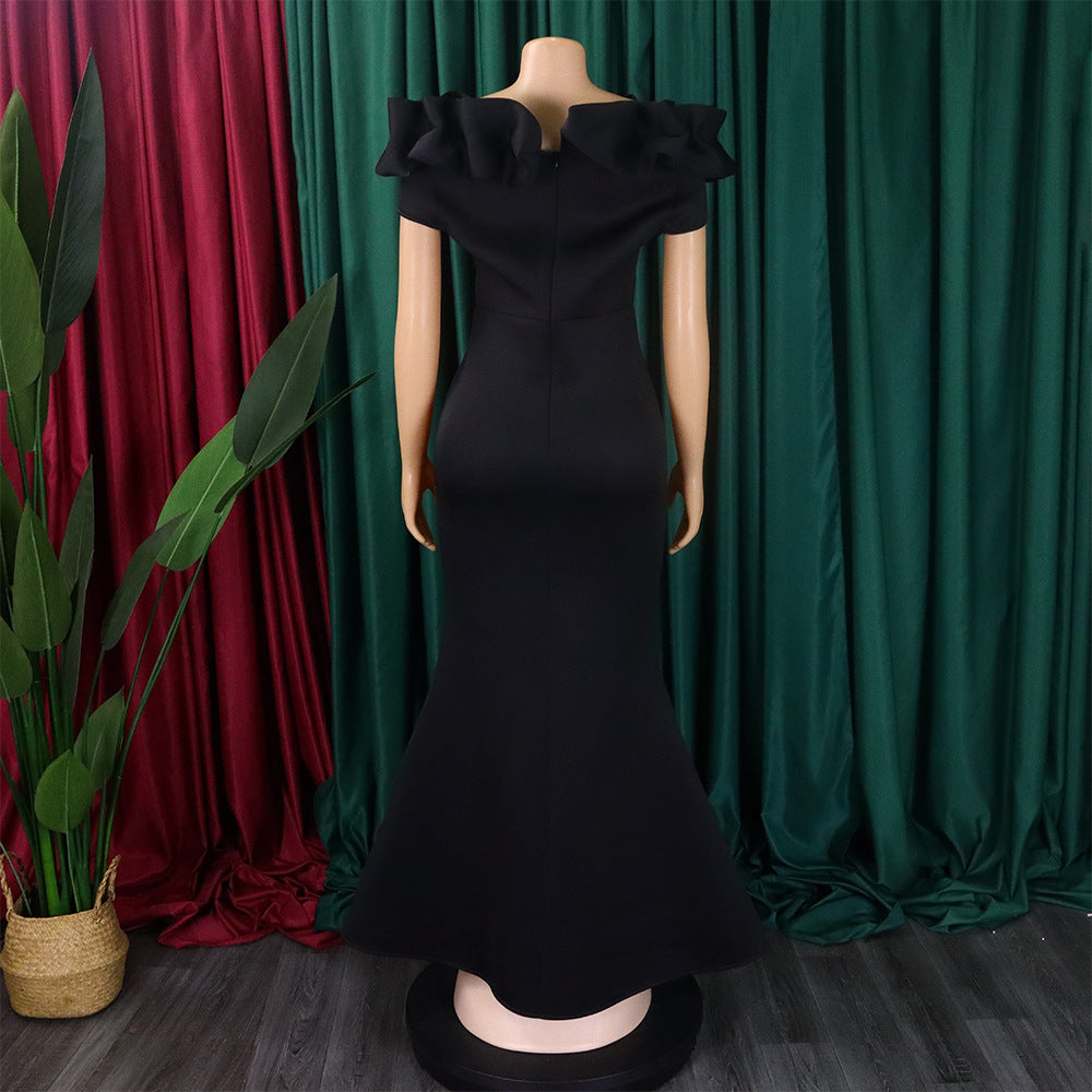 Women's Summer Off Shoulder Sexy Mermaid Long Dress 15