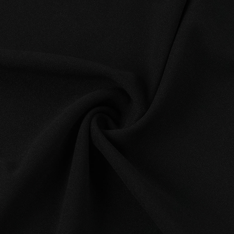 Women autumn sexy Halter Neck V Neck ruffle dress 23