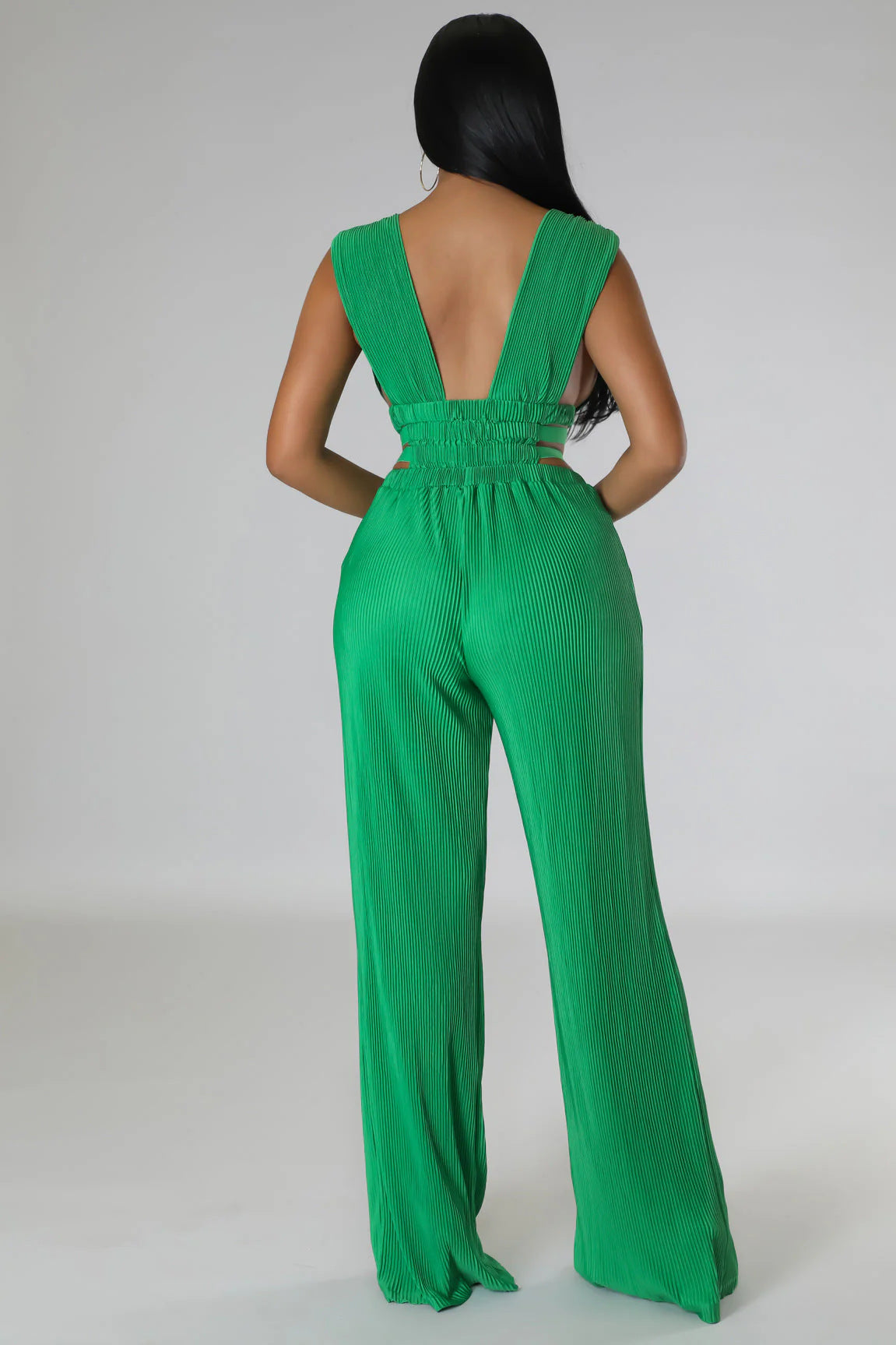 Women's V-Neck Sexy High Waist Tight Fitting Jumpsuit 11