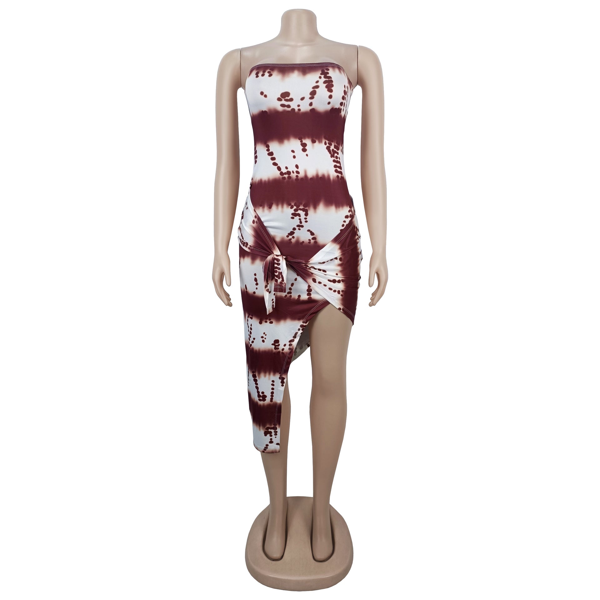 Women Sexy Strapless Dress