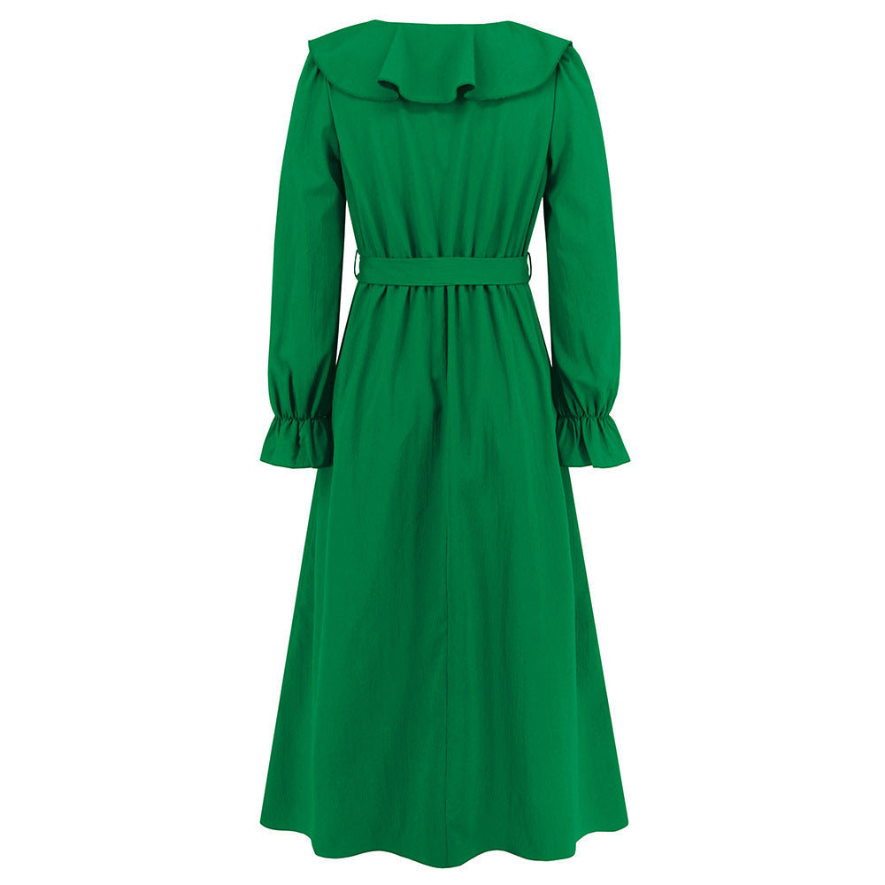 Women ruffled irregular dress 18