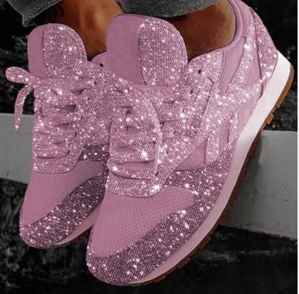 Women Sports Casual Sequin Platform Shoe 5