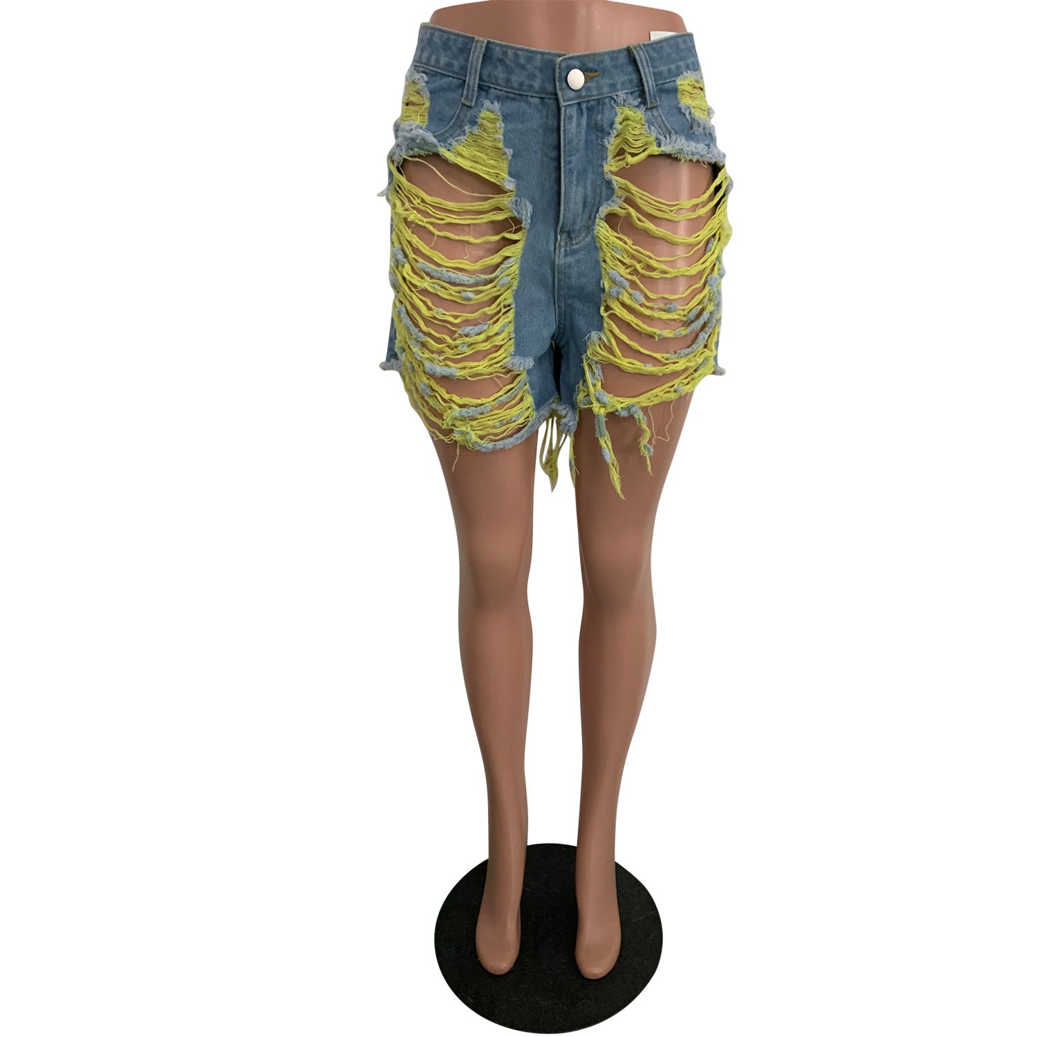 Women's Ripped Shorts 7