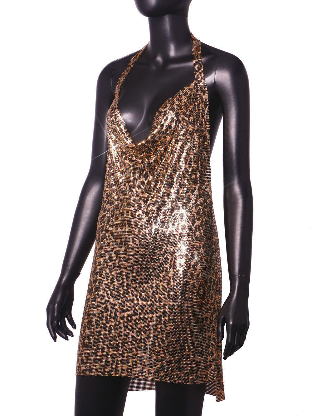 Sexy Metal Sequin Strap Night Club Dress 25
