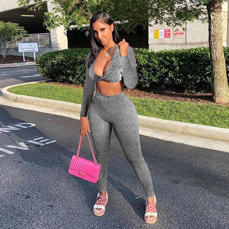 Women Casual Yoga Exercise Two Piece