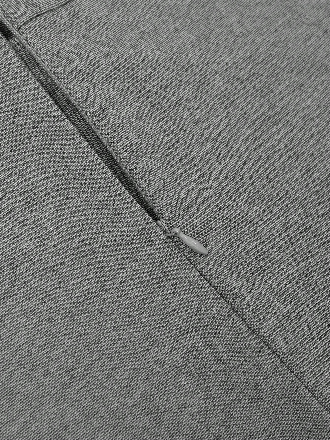 Women's Plus Size Autumn Round Neck Color-Blocked Slim Fit Trendy Career Dress 7