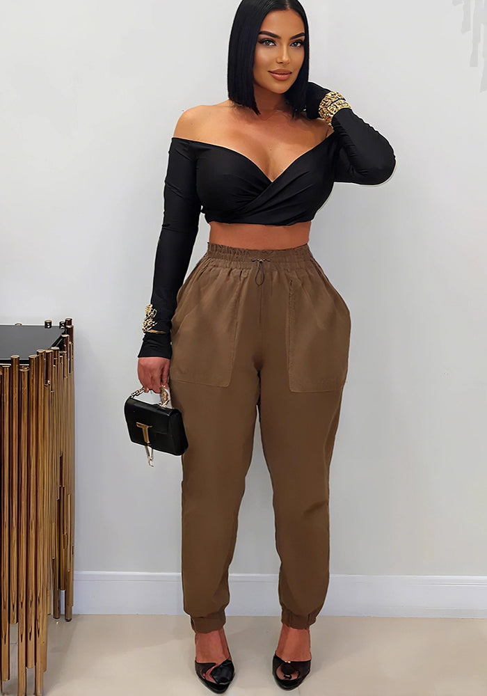 Women summer cuffed trousers
