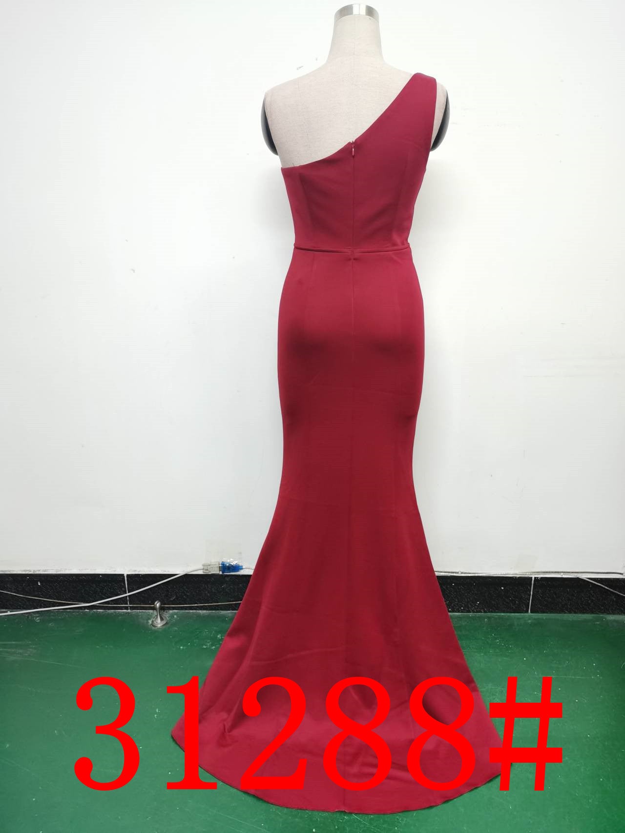 Women Elegant Satin Slit Formal Party Evening Dress 25