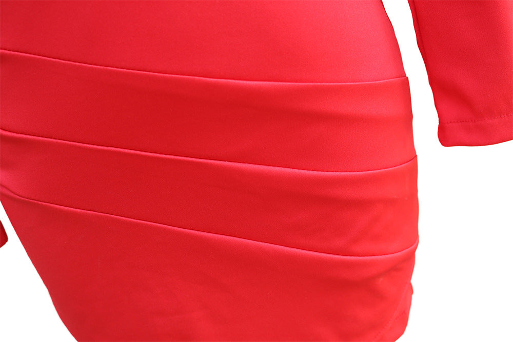 Women Long Sleeve Bodycon Suit Dress 21