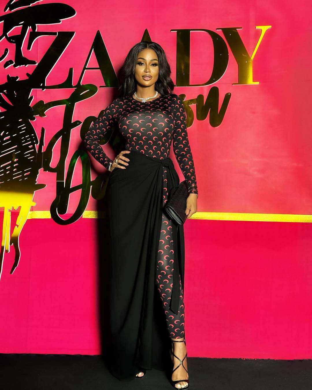 Fashion Printed Tight slim Long Sleeve Two Piece Pants Set 6