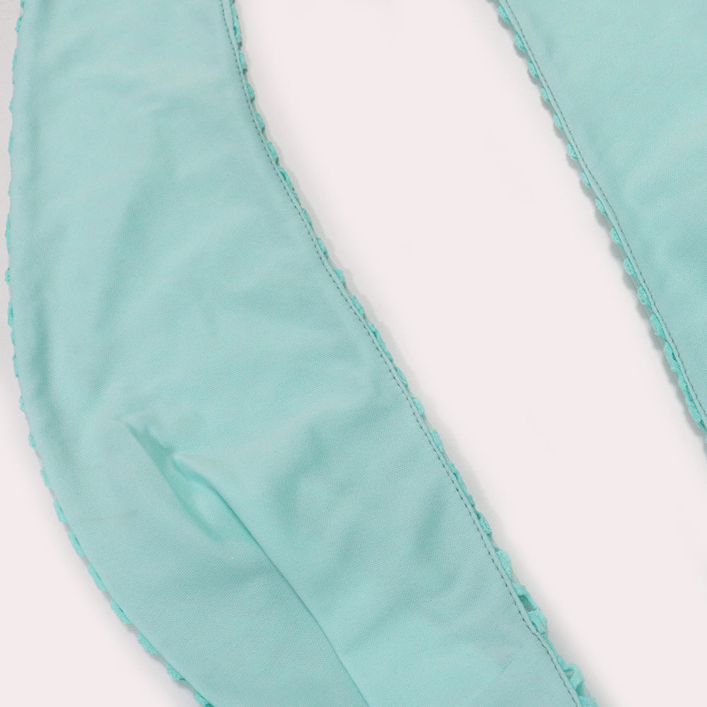 Sexy Halter Neck Mesh Slim High Slit Fashion Solid Color Long Dress 21