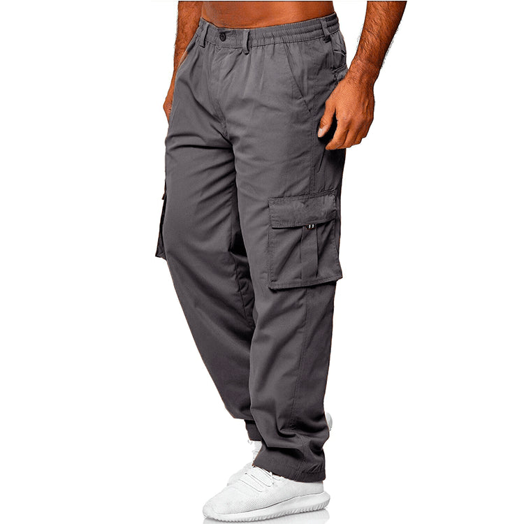 Men's Casual Multi Pocket Loose Cargo Outdoor Pant 13