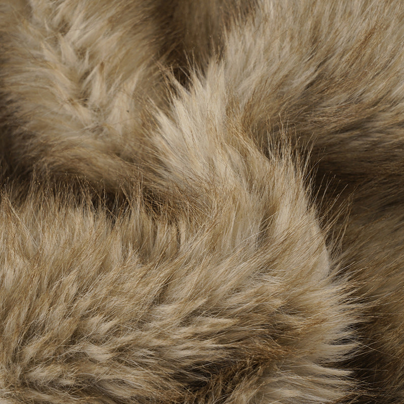 Women sexy fur solid shorts 19