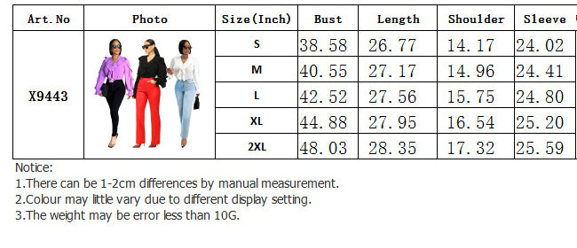 Fashion Solid Irregular Turndown Collar Shirt Top 12