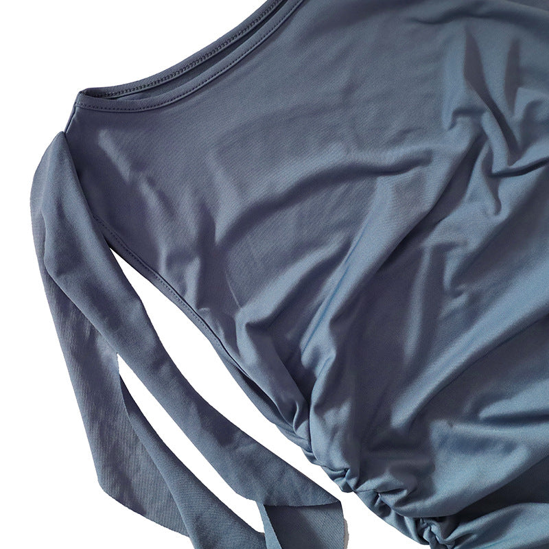 Women Summer Sleeveless Crop Top and Skirt Ruffles Skirt Two-Piece Set 37