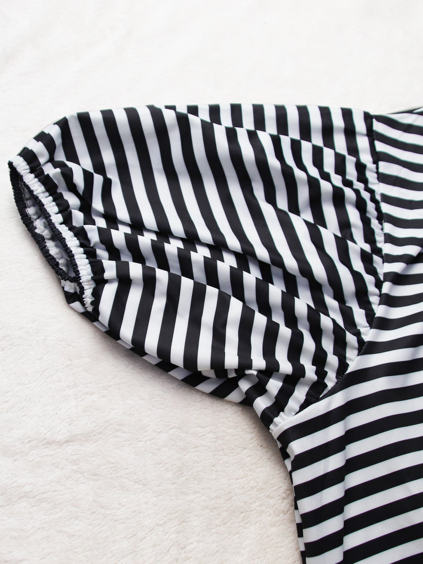 Plus Size Women summer casual cross loose striped short sleeve maxi dress 10